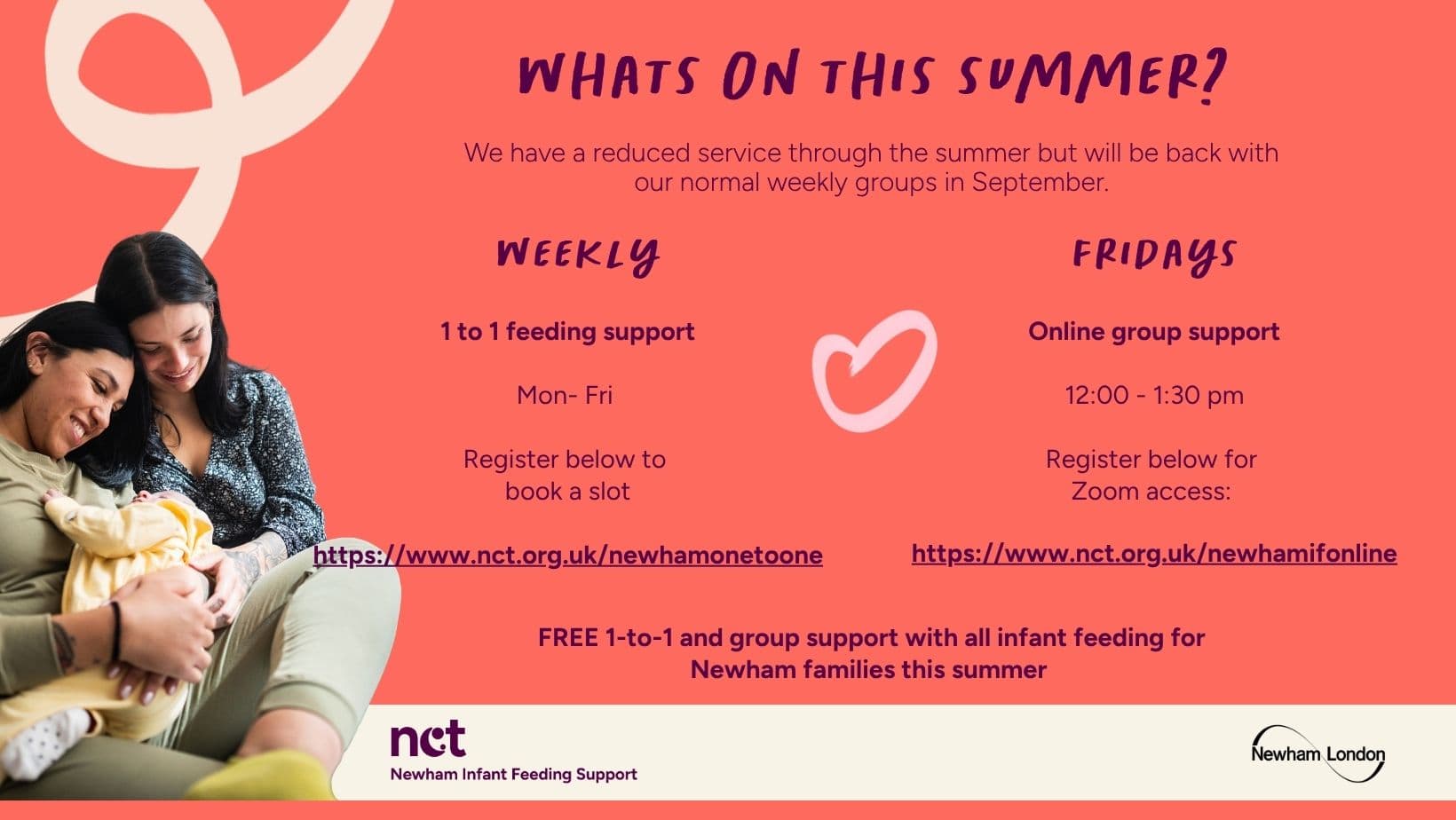 Summer schedule